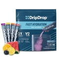 thumbnail image 1 of DripDrop Hydration - Bold Variety Pack - Electrolyte Drink Mix Single Serve Hydration Powder Packets - Watermelon, Berry, Lemon, Orange | Non-GMO, Gluten Free, Vegan | 32 Sticks, 1 of 5