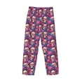 thumbnail image 3 of Lsque Skull rose blue flower Print Men's Pajama Pants, Lounge Pant - Comfortable Home Wear,Elastic Waistband, Stylish Design-XX-Large, 3 of 9