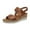 Brown, variant on CQONEPT Womens Sandals Wedge Low: Summer Open Toe Wedges - Dressy Casual Elastic Ankle Strap Platform - Comfortable Rhinestone Flower Sandals Size 7 Brown