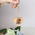 thumbnail image 3 of Corazones de madera para artesanías, ornamentos colgantes pulidos, colgante, amor, forma de corazón, cortes de arte del agujero para la fiesta de bodas DIY 30pcs Speravity HA011941-03, 3 of 7