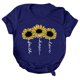 thumbnail image 2 of Pntutb Mujeres Casual Carta Impresión Mangas Cortas O-Cuello Camiseta Suelta Blusa tops Pntutb Pntutb-3521, 2 of 5