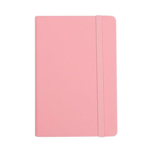 Pink A6 Hardcover Pocket Notebook with Pen Loop, College Ruled Small Journal for Purse Daily Notes Planning Diary Travel, 6X4In, 1Pcs