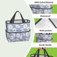 thumbnail image 4 of Daisy Flowers Garden Tools Bag, Water-proof Oxford Garden Tote Home Organizer Gardening Tool Bag Kit Holder with 8 Pockets for Indoor and Outdoor Gardening(Tools Not Included), 4 of 6