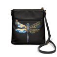 thumbnail image 2 of HELLHERO Dragonfly Print Women's Shoulder Crossbody Bag, PU Leather Waterproof Durable Zipper Purse for Daily Outings and Short Travel, 2 of 7