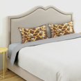Bee Honeycomb Background Pillow Case Queen Size Silky Satin Pillow ...