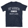 thumbnail image 1 of Fort Washington Maryland Classic Established Men's Cotton T-Shirt, 1 of 1