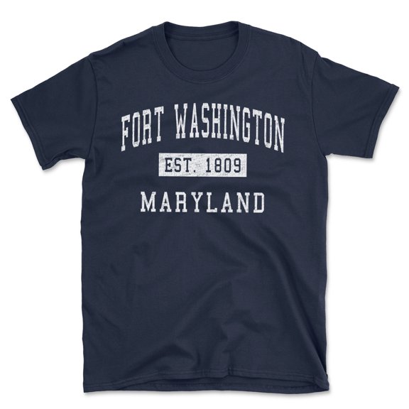 Fort Washington Maryland Classic Established Men's Cotton T-Shirt