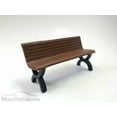 thumbnail image 2 of Park Bench, Brown - American Diorama Accesories 23990 - 1/24 scale, 2 of 4