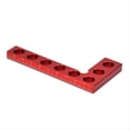 thumbnail image 1 of Regla de altura de aleación de aluminio, herramienta de medición de ángulo recto de 90 grados, herramienta de marcado para carpintería, color rojo., 1 of 4