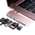 thumbnail image 1 of Adaptador USB C Hub RayCue 6 en 1 con 3 MacBook Pro/Air USB 3.0, 1 of 6