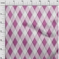 thumbnail image 3 of oneOone Rayon Purple Fabric Argyle Diy Clothing Quilting Fabric Print Fabric By Yard 56 Inch Wide, 3 of 4