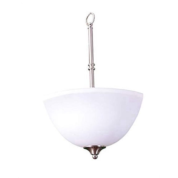 HOMEnhancements Laredo 11" Flush Mount Bowl Light, Brushed Nickel Finish