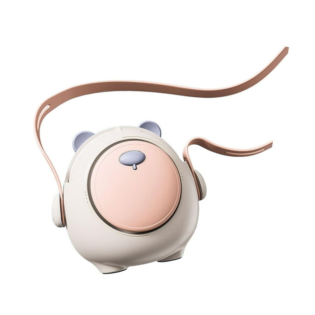Ventilador de cuello Ventilador personal 3 velocidades ajustables Ventiladores pequeños silenciosos recargables por USB Ventilador de cuello colgante Rosa