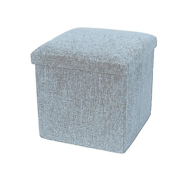 Storage Box Strong Load Bearing Capacity Foldable Fabric Versatile Storage Ottomans Cube Seat For Home Qinhai