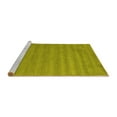 thumbnail image 2 of Ahgly Company Machine Washable Indoor Square Abstract Yellow Contemporary Area Rugs, 7' Square, 2 of 4