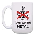 thumbnail image 2 of ThisWear Heavy Metal Music Don't Keep Calm and Turn Up The Metal 2 Pack 15oz Coffee Mugs, 2 of 4