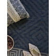 thumbnail image 3 of Furnish My Place Outdoor Collection Geometric Area Rug - 2 ft. x 3 ft. Midnight Blue, Contemporary Style Water Proof Rug for Garden, Bedroom, Patio, Balcony, 3 of 6