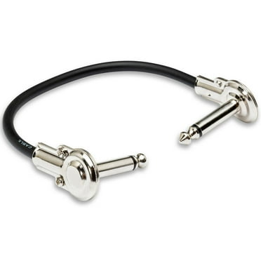 hosa irg-103 low profile guitar pedal pancake patch jumper cable 1/4" - 3 ft