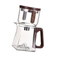 thumbnail image 4 of Tetera mágica con filtro y separación de té, tetera con mango de madera, juego de té de gran capacidad, tetera para acampar, uso doméstico, viajes, 4 of 8