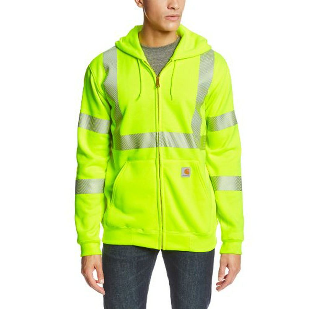 Carhartt - carhartt men's high-visibility class 3 full zip hoodie