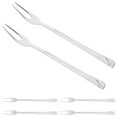 thumbnail image 3 of 6pcs Pickle Fork Dessert Fork Stainless Steel Fork Fruit Pick Kitchen Utensil, 3 of 7