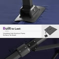 thumbnail image 3 of PURPLE LEAF Outdoor Cantilever Umbrellas with Base Square Large Patio Umbrella Offset Umbrella with 360°Rotation Tilting And Hanging Double Top, 11FT,Navy Blue, 3 of 14