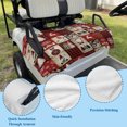 thumbnail image 5 of Christmas Plaid Golf Cart Seat Covers, Xmas Tree Snowflake Snowman Vintage Red Golf Cart Seat Towel Cover for 2/4 Seater Bench Seats, Breathable Washable Dust & Sun Protection Seats Blanket 51''x31'', 5 of 9