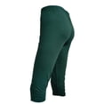 thumbnail image 2 of HAJWOH Capri Leggings for Women Tummy Control Knee Length Cropped Pants Casual Cutout Yoga Short Lounge Pajams, 2 of 6
