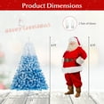 thumbnail image 3 of Gymax 6  FT Artificial Christmas Tree Hinged Snow Flocked Xmas Tree w/ 820 Lush Branch Tips, 3 of 10