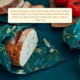 thumbnail image 3 of Beeswax Wraps for Food - Bread Wrap - Made in USA Reusable Bread Storage Bags - Organic & Eco-Friendly Alternative to Aluminum Foil, Sourdough Bags & Plastic Wrap, Ocean, 3 of 4