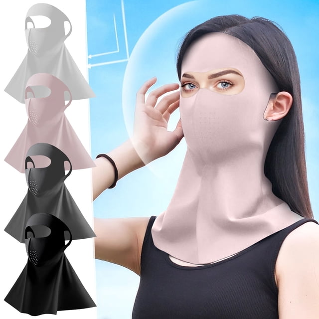 Xihbxyly Mascarilla Facial Completa, Protección Uv, Tejido Ligero y Transpirable, Cómoda para Actividades Al Aire Libre, Senderismo, Ciclismo y Jardinería, Diseño Fácil de Usar, Talla Única.
