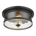 thumbnail image 2 of Bethel International Flush Mount Black  Metal & Glass, 2 of 3
