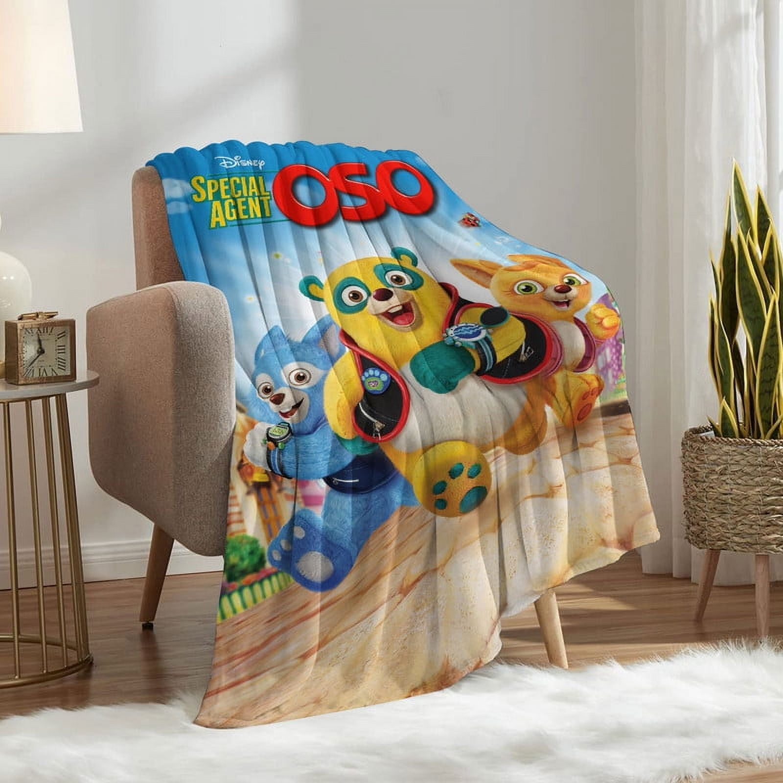 Special Agent Oso Throw Blanket Gifts for Fans Lover Girls Boys Women Present Hoodie Him Bed 30"x40"