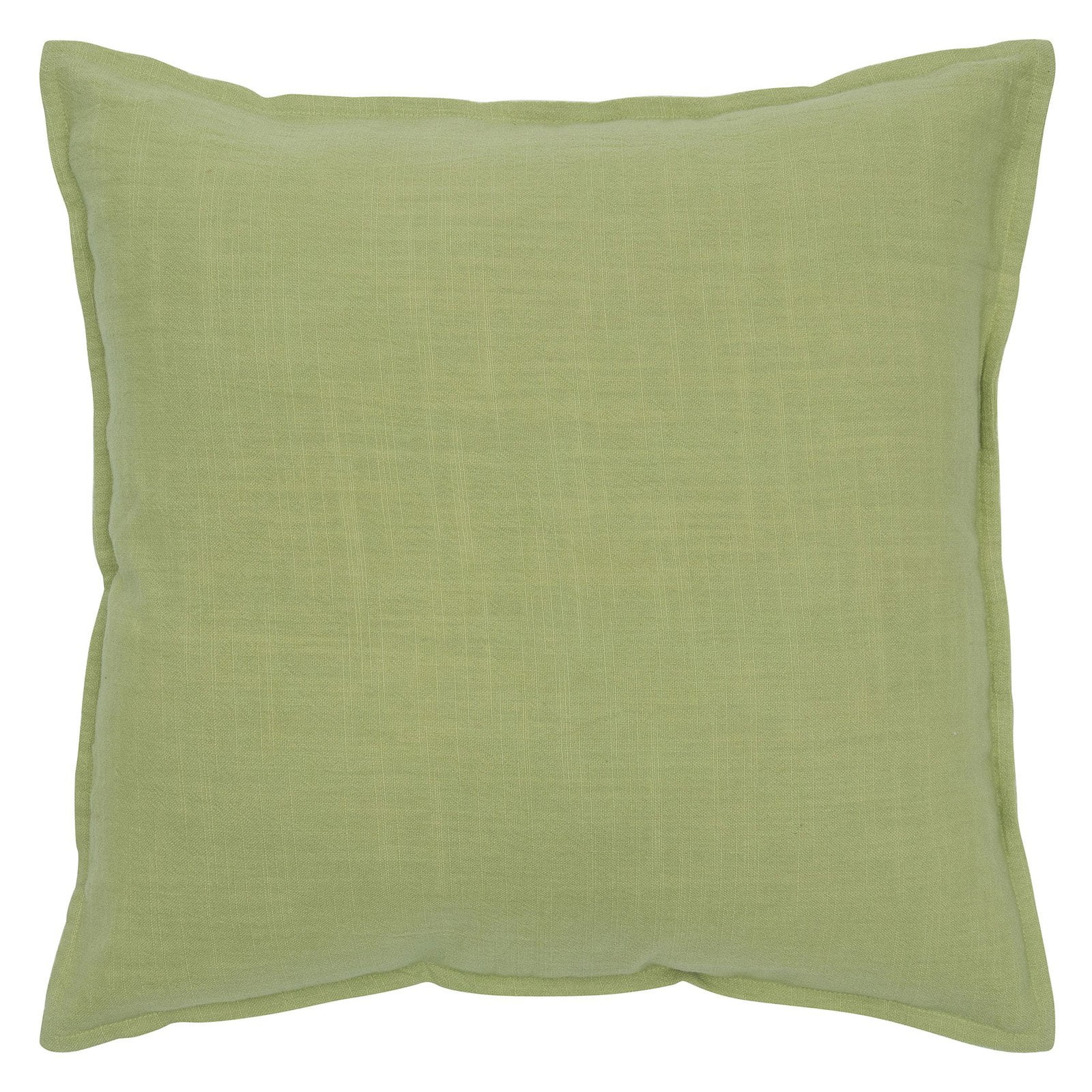 Rizzy Home Solid Cotton Decorative Throw Pillow, 20" x 20", Lime