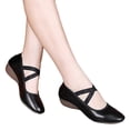 thumbnail image 2 of Zapatos de baile suaves para mujer, zapatos planos cómodos con punta redonda y ligera, 2 of 4