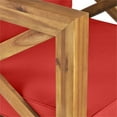 thumbnail image 6 of Noble House Brava Outdoor 4 Seater Club Chair & Coffee Table Set Teak, 6 of 10
