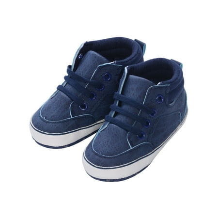 

ZIYIXIN Newborn Infant Baby Girl Boy Shoes Soft Sole Sneaker Cotton Crib Shoes Sports Casual Warm First Walkers Blue 0-6 Months