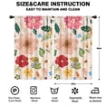 thumbnail image 2 of Blackout Kids Curtains,Boho Bohemia Pioneer Flower Childrens Insulated Curtains Set Of 2,Bedroom Essentials,Toddler Room Decor 52"x84"(132x213cm), 2 of 4