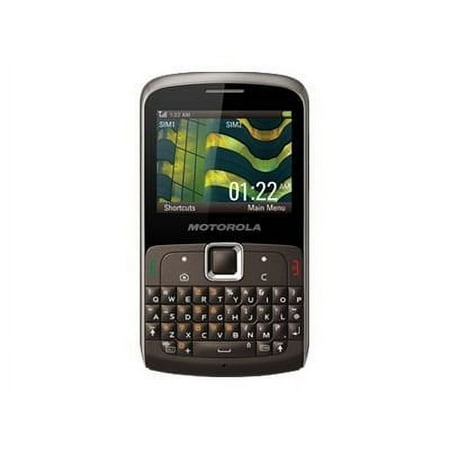 Motorola EX115 - Feature phone - dual-SIM - microSD slot - LCD display - 320 x 240 pixels - rear camera 3 MP - smoke gray