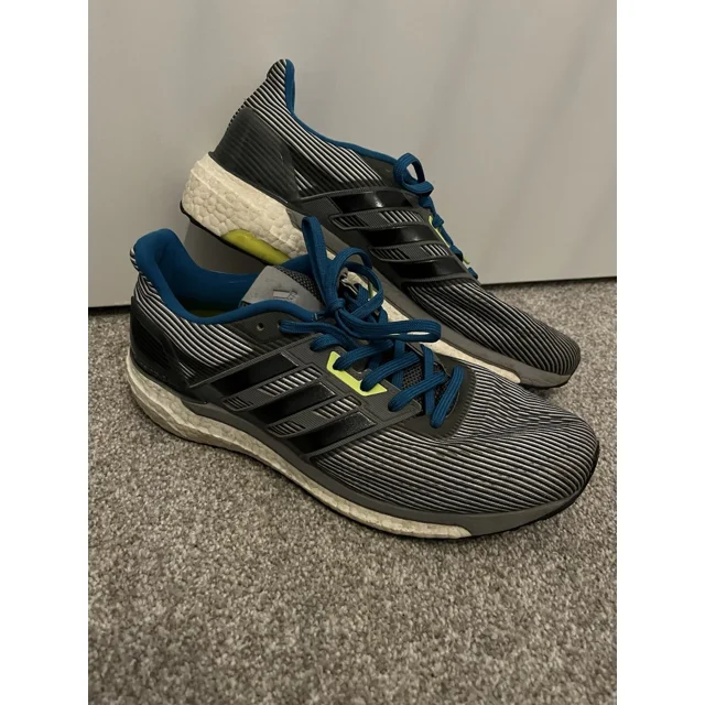 Adi - das Mens Supernova Art BA9933 Grey Running Shoes Sneakers Size UK 10 EU 44.6