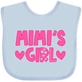 thumbnail image 3 of Inktastic Mimi's Girl Pink with Hearts Girls Baby Bib, 3 of 4