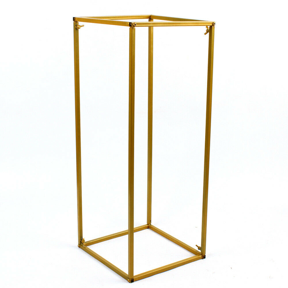 Oukaning 10Pcs Geometric Metal Stands Flower Vase Holders Wedding Party