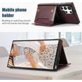 thumbnail image 5 of for Samsung Galaxy S23 Ultra (Not S23) Crossbody Wallet Case for Women, Bling Glitter PU Leather Phone Case with RFID Blocking Card Holder Cover for Samsung Galaxy S23 Ultra SZ Red, 5 of 9