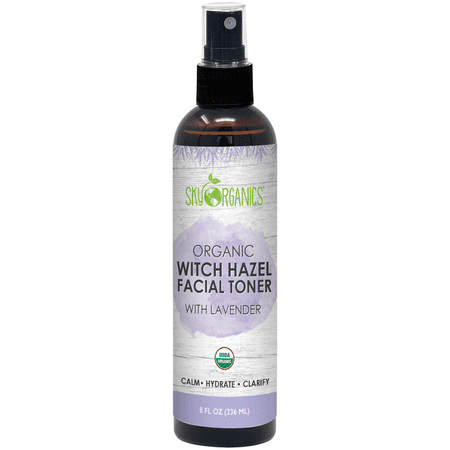 Organic Lavender Witch Hazel Toner (8 oz) Soothing Lavender Toner Witch Hazel Face Mist Lavender - Sensitive & Combination Skin- Cruelty-Free and Vegan Facial (The Best Toner For Combination Skin)