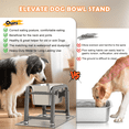thumbnail image 3 of SHAINFUN 1.85-Gallon Elevated Large Dog Water Bowl, Raised Stainless Steel Bowl with Stand for Large Breed, Relief Joint Pressure, 3 of 7