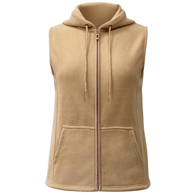 Chaleco George Talla G Polar con Capucha Avena