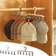 thumbnail image 1 of Perchas finas de plástico antideslizantes con gancho y pinzas de 360° - Perchas resistentes para ahorrar espacio para camisas, pantalones y trajes, blanco y gris, 15,2 pulgadas, 1 of 5