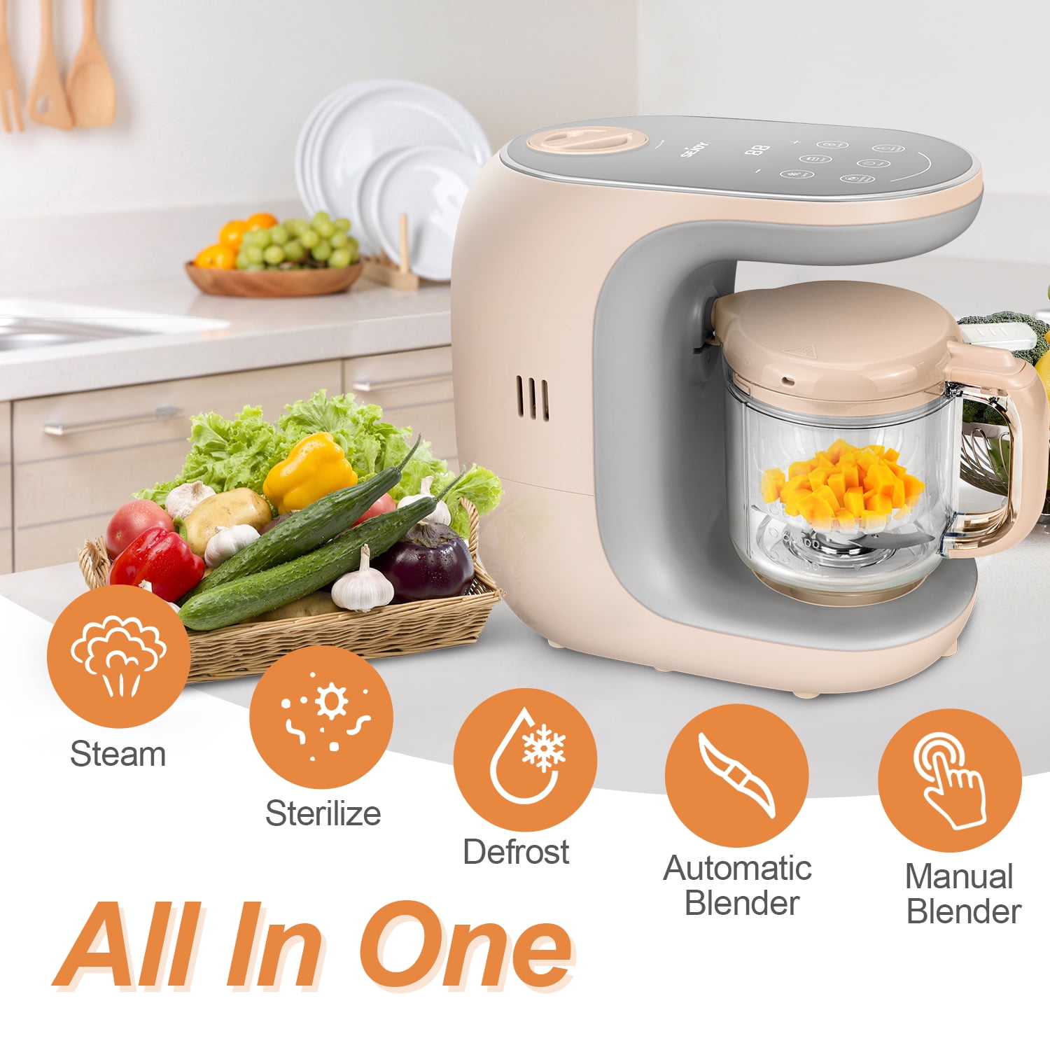 Buy Baby Food Grinder, Multi-Function Manual Food Grinding Baby Puree  Cooking Complementary Food Masher Tool Kit, Profession Baby Food Supplement Grinder  Baby Puree Cooking Machine as Gift Online at desertcartINDIA