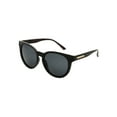 thumbnail image 5 of Panama Jack x Foster Grant Black Round Women's Polarized Sunglasses, 5 of 5