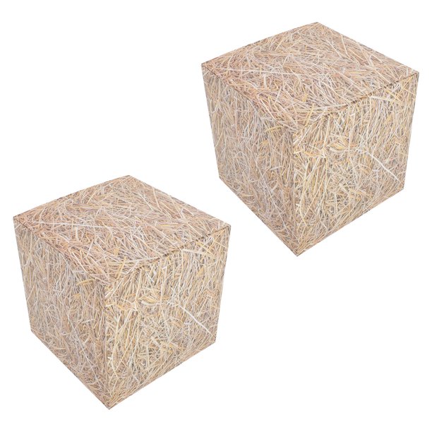 unbranded 2Ud Cajas Decorativas Con De Paja Para Ambientación Western Y Eventos Farm